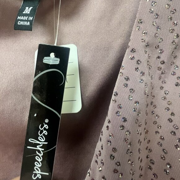 Speechless,Dress Cocktail Formal,Pink,Sz M,Long,Sleeveless,V Neck,Sequins.! - Picture 12 of 15